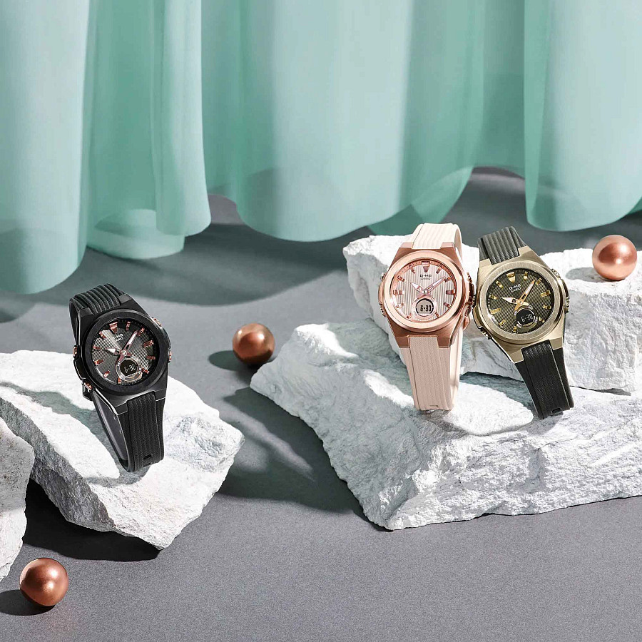 Часы Casio Baby-G MSG-C150G-3A — пластик, женские