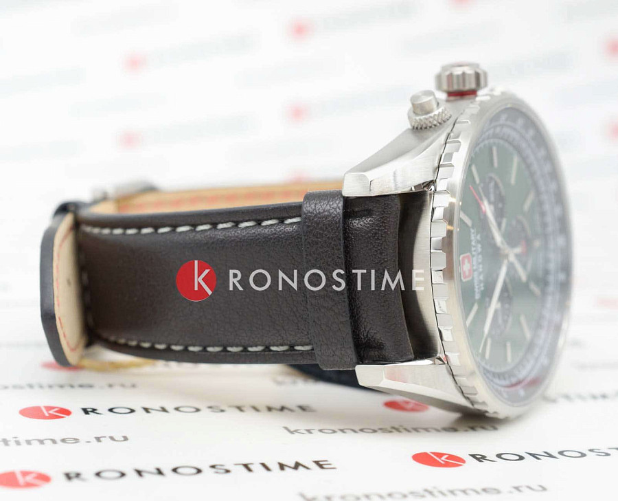 Часы Swiss Military Hanowa Afterburn Chrono SMWGC0000305 — кожаный, мужские