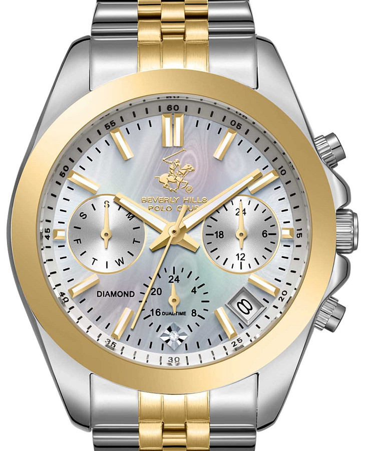 Часы Beverly Hills Polo Club BP3656C.220 — кварцевые, суперметалл металл