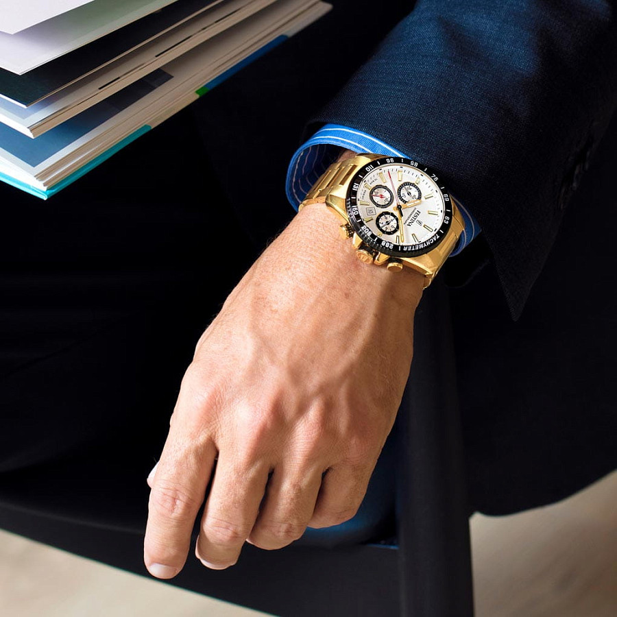 Часы Festina Timeless Chrono F20634/1 — кварцевые, металл сталь