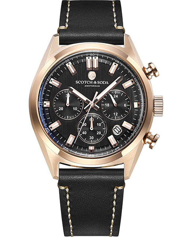 Часы Scotch&Soda SSM.107D — мужские, черный