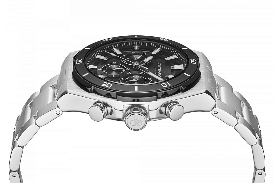 Часы Scotch&Soda SSM.118A — черный, металл сталь