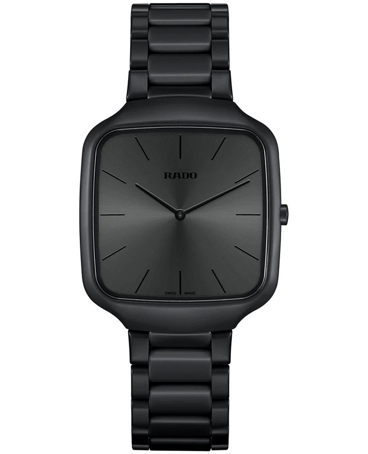 Часы Rado True Square Thinline x Les Couleurs Le Corbusier R27062152 — мужские, черный