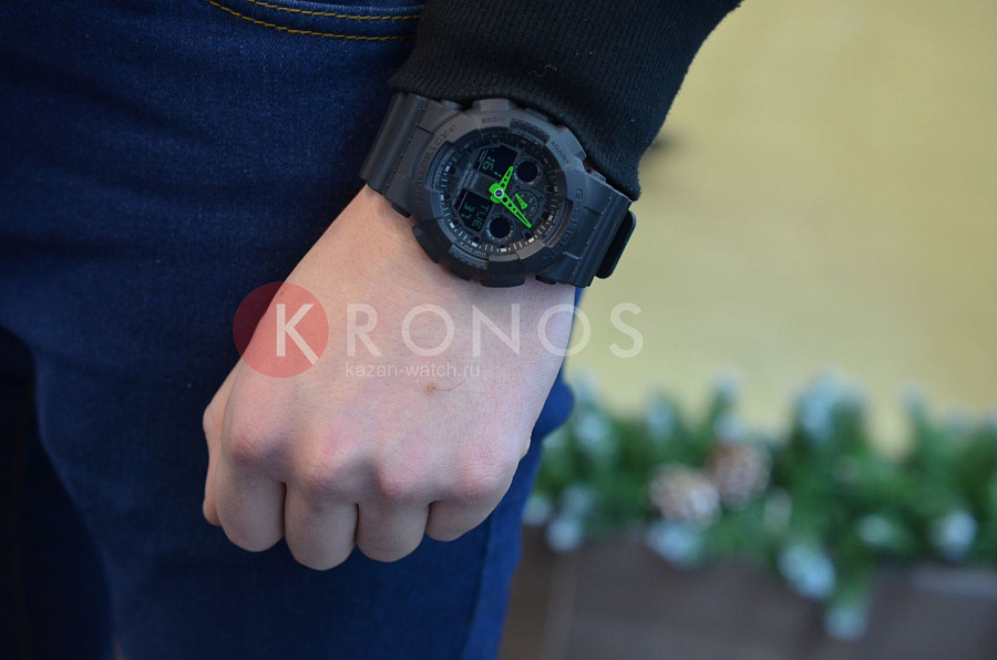Часы Casio G-Shock GA-100C-1A3 — Япония, мужские