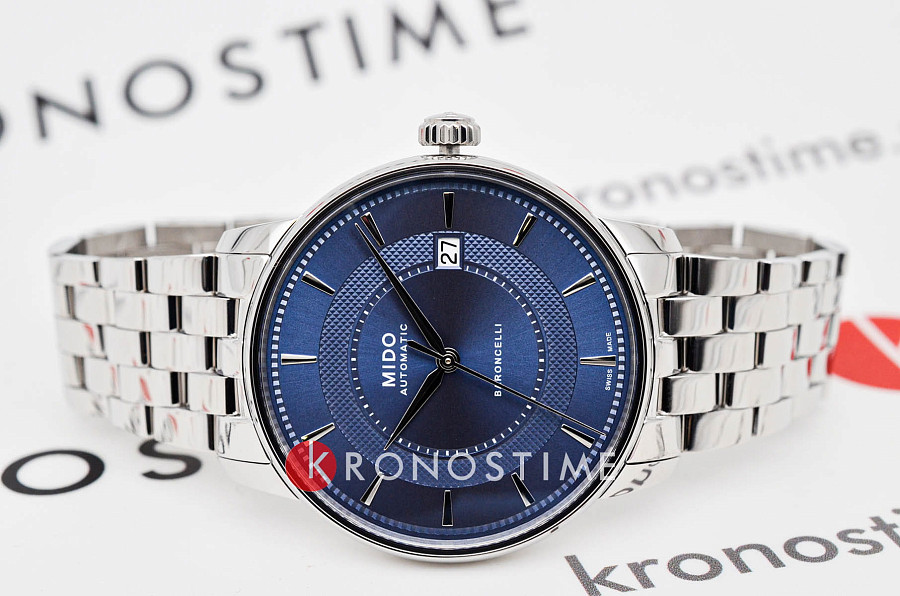 Часы Mido Baroncelli Signature M037.407.11.041.01 — механические, сталь металл
