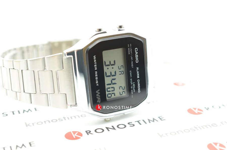 Часы Casio A-158WEA-1 — кварцевые, пластик