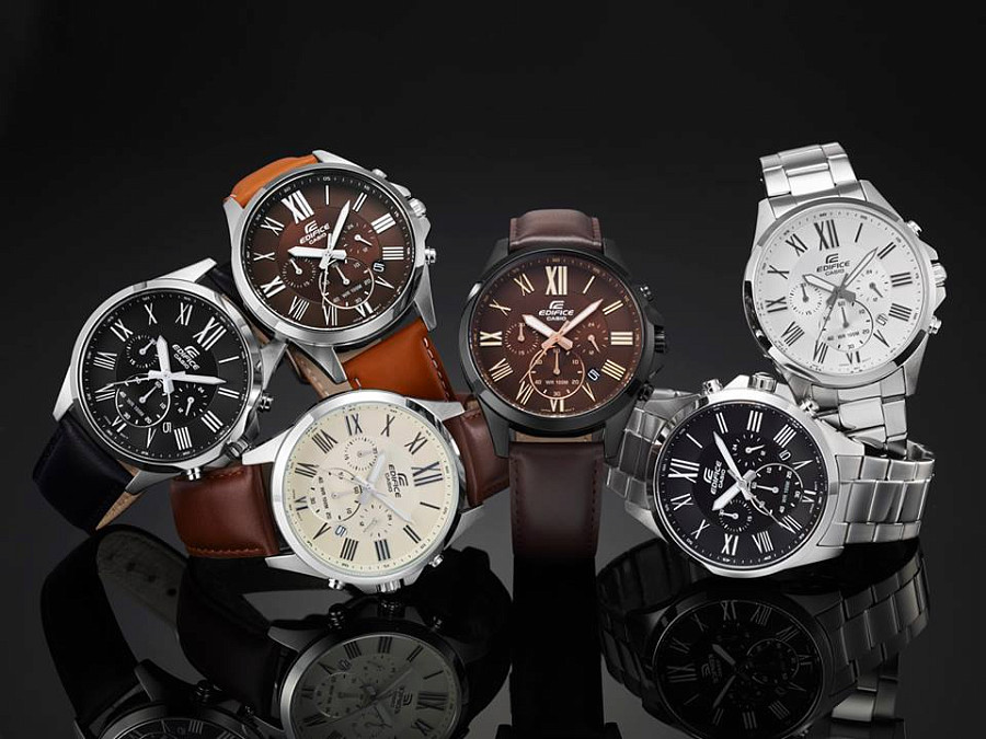 Часы Casio Edifice EFV-500L-5A — автокварц (кинетик), металл