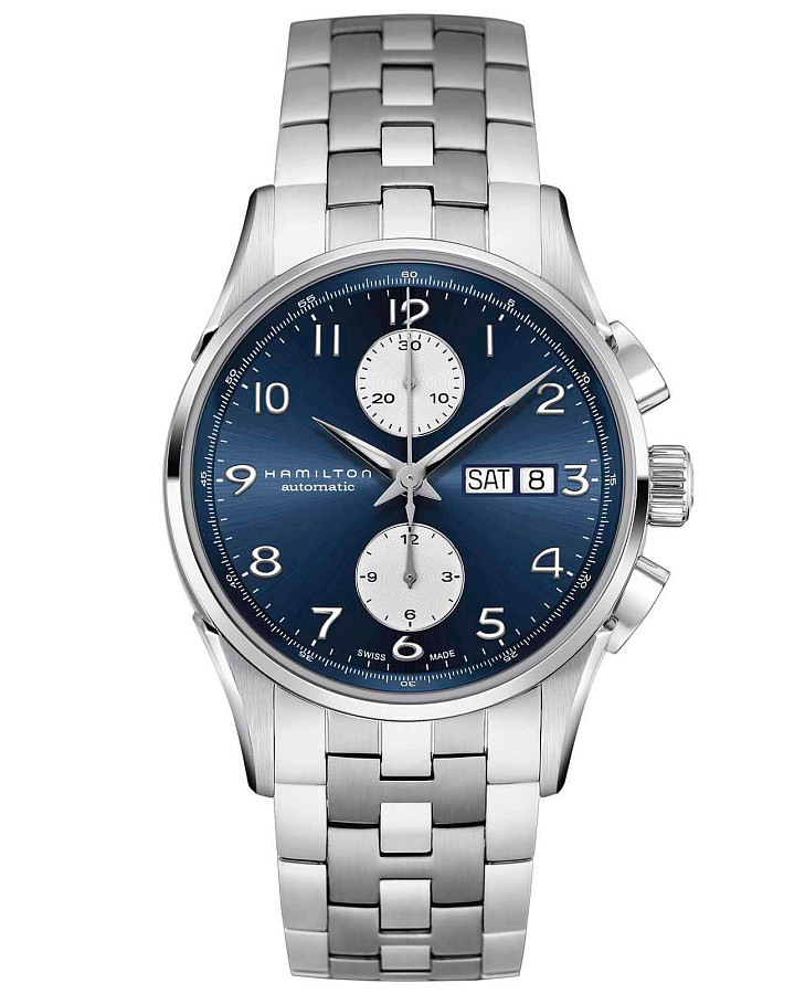 Часы Hamilton Jazzmaster Maestro Auto Chrono H32576141 — мужские, синий