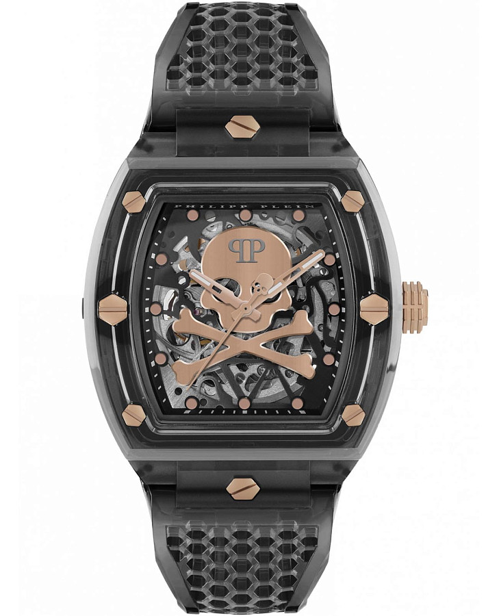 Часы Philipp Plein $keleton Crystal PWPTA0424 — мужские, черный