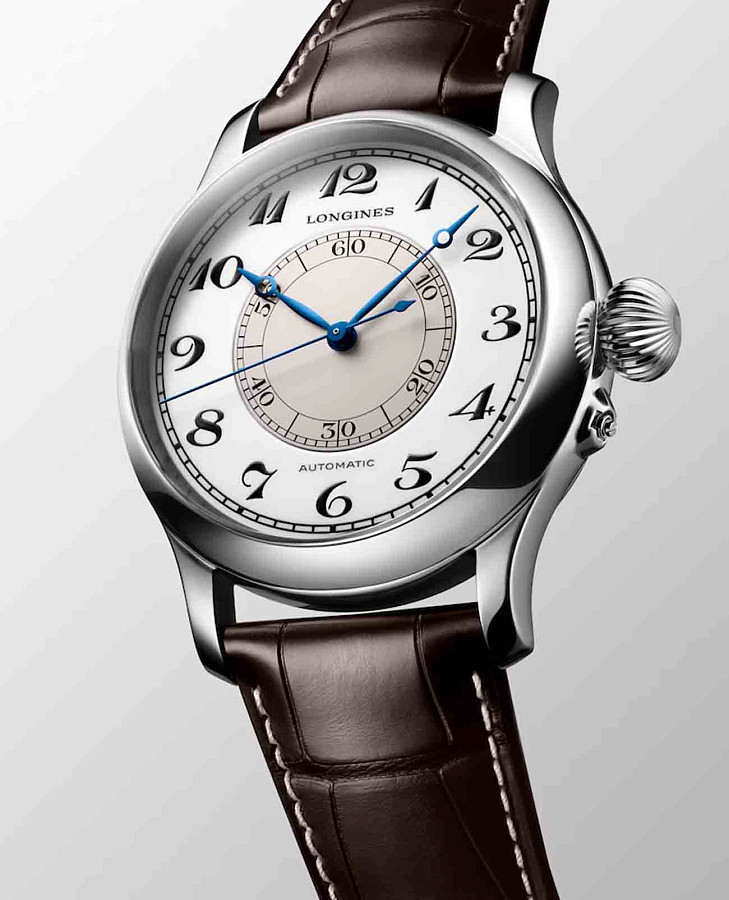 Часы Longines Weems Second-Setting Watch L2.713.4.13.0 — кожаный, мужские