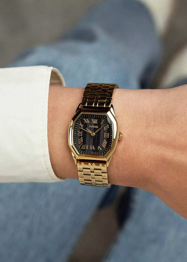 Часы Fossil Harlow ES5433 — сталь металл, США
