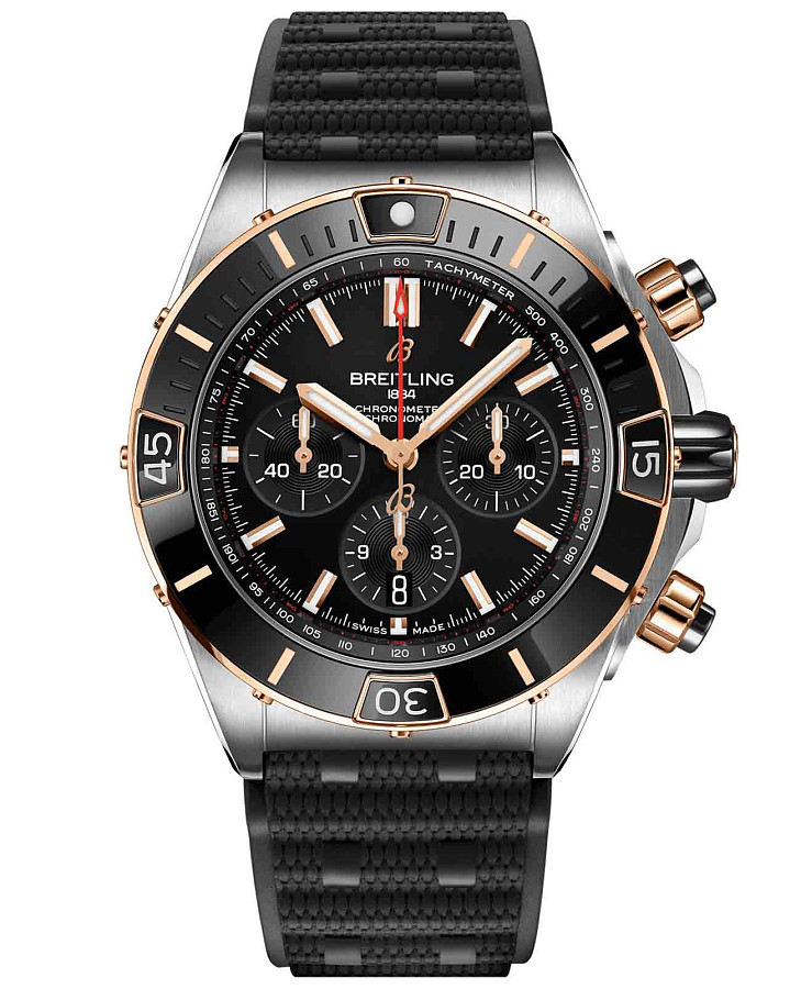 Часы Breitling Super Chronomat B01 44 UB0136251B1S1 — мужские, черный