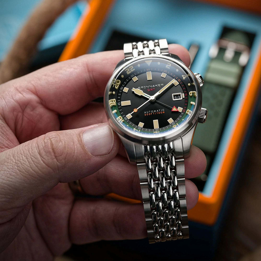 Часы Spinnaker Bradner Gmt Automatic SP-5121-44 — механические, металл сталь