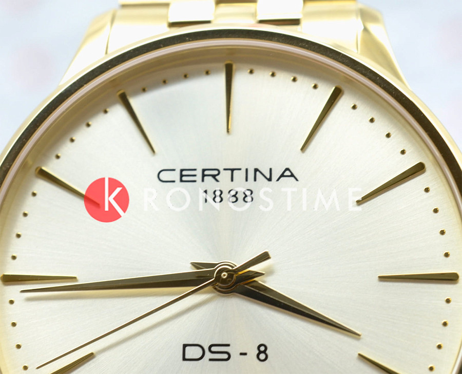 Часы Certina DS-8 Gent C045.410.33.361.00 — нержавеющая сталь с pvd-покрытием, мужские