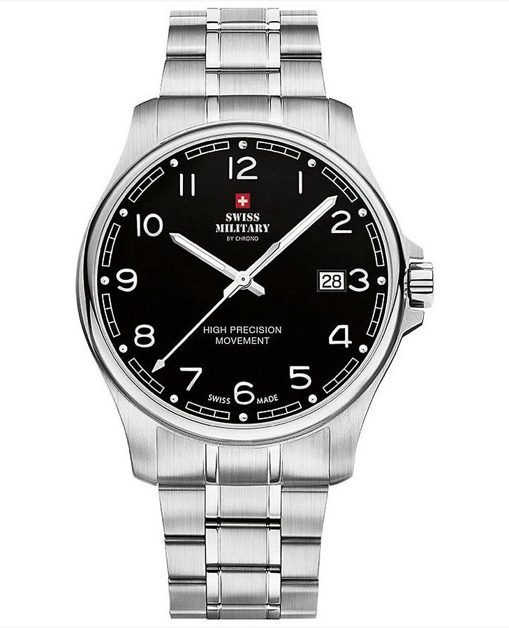 Часы Swiss Military by Chrono Сверхточные SM30200.16 — мужские, черный