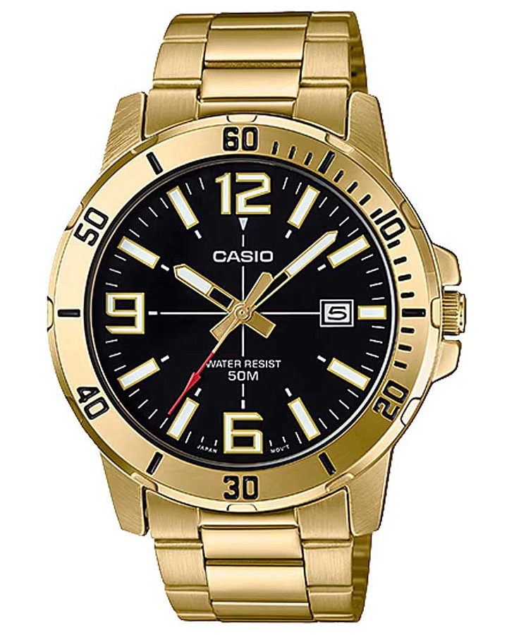 Часы Casio Collection MTP-VD01G-1BVUDF (MTP-VD01G-1B) — мужские, черный