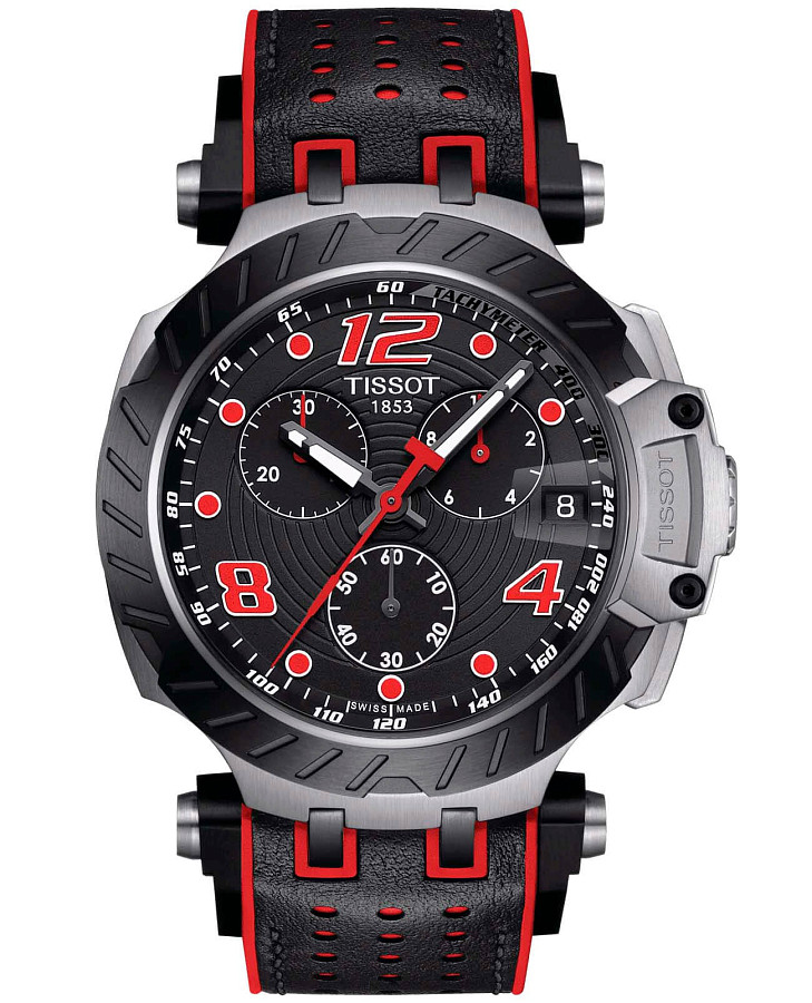 Часы Tissot T-Race Chronograph T115.417.27.057.04 — мужские, черный