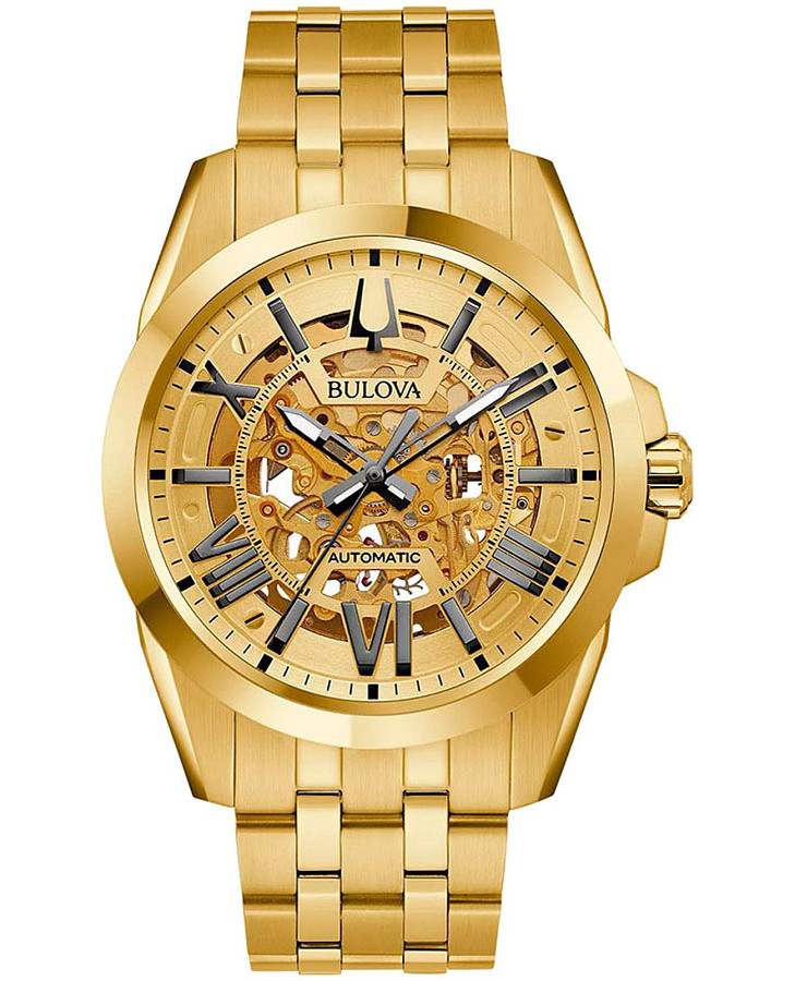 Часы Bulova Sutton 97A162 — мужские, золотой