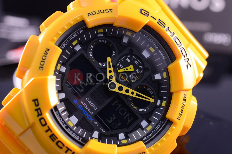 Часы Casio G-Shock GA-100A-9ADR (GA-100A-9A) — черный, электронные