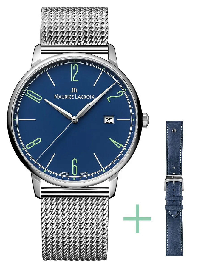 Часы Maurice Lacroix Eliros Date EL1118-SS00E-420-C — кварцевые, сталь металл