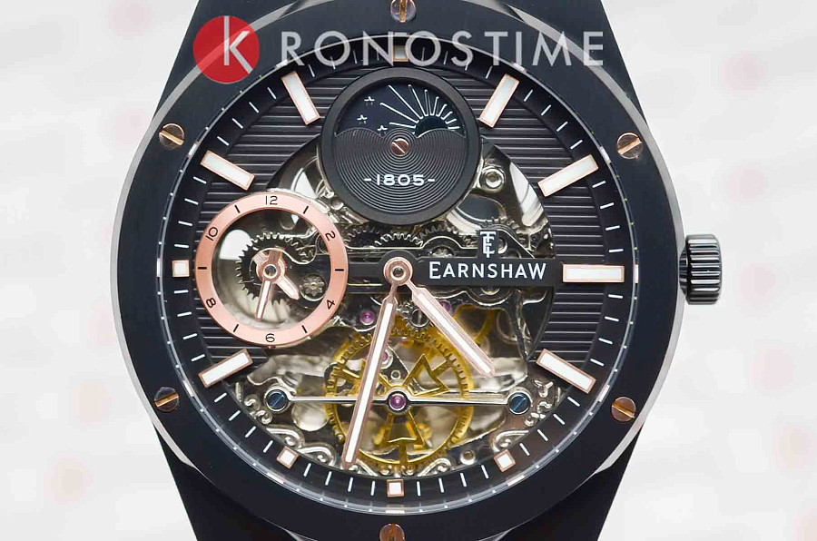 Часы Earnshaw Drake ES-8291-03 — сталь металл, Англия