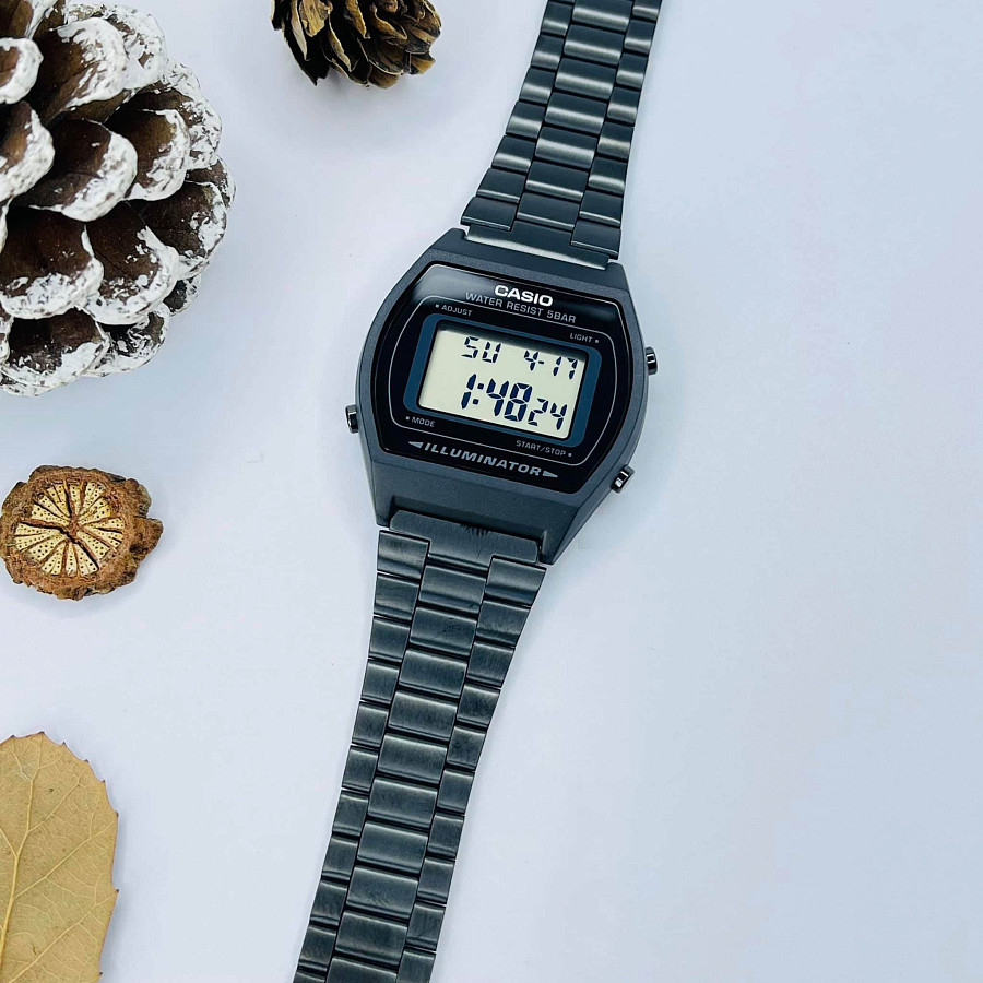 Часы Casio Vintage B640WB-1ADF (B640WB-1A) — сталь с ip покрытием, мужские