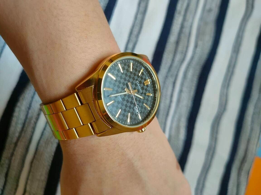 Часы Casio Collection MTP-VD03G-1AUDF (MTP-VD03G-1A) — кварцевые, металл сталь