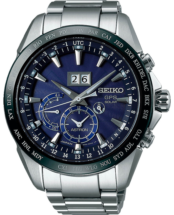 Часы Seiko Astron GPS Solar SSE147J1 — мужские, синий