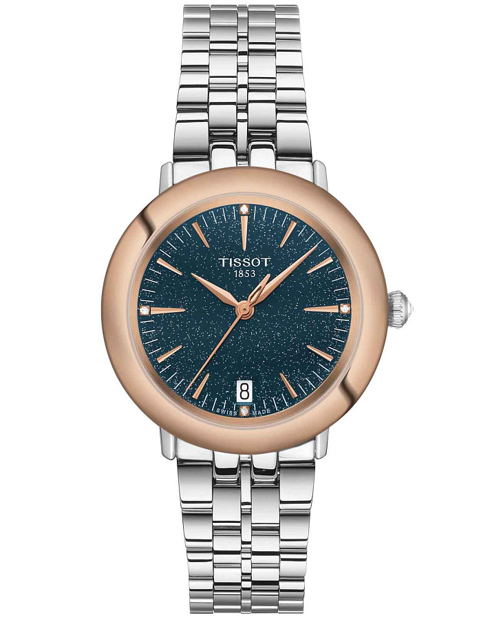 Часы Tissot T-Gold Glendora T929.210.41.046.00 — женские, синий