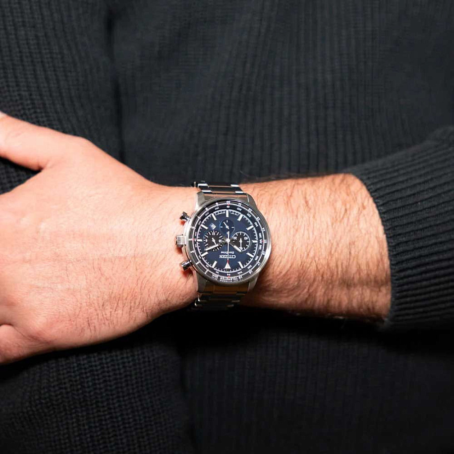 Часы Citizen Eco-Drive CA4500-91L — сталь металл, Япония