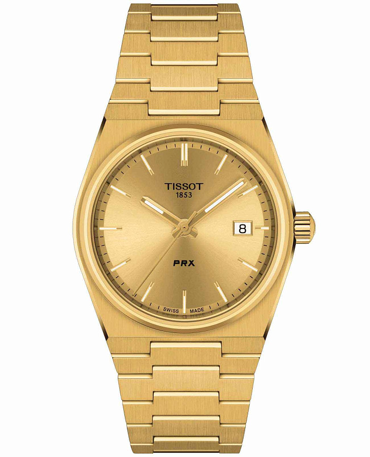 Часы Tissot PRX 35 mm T137.210.33.021.00 — женские, золотой
