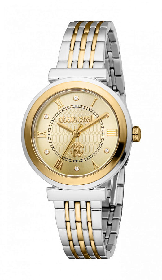 Часы Roberto Cavalli Graziosa RC5L111M0055_SET — кварцевые, сталь металл