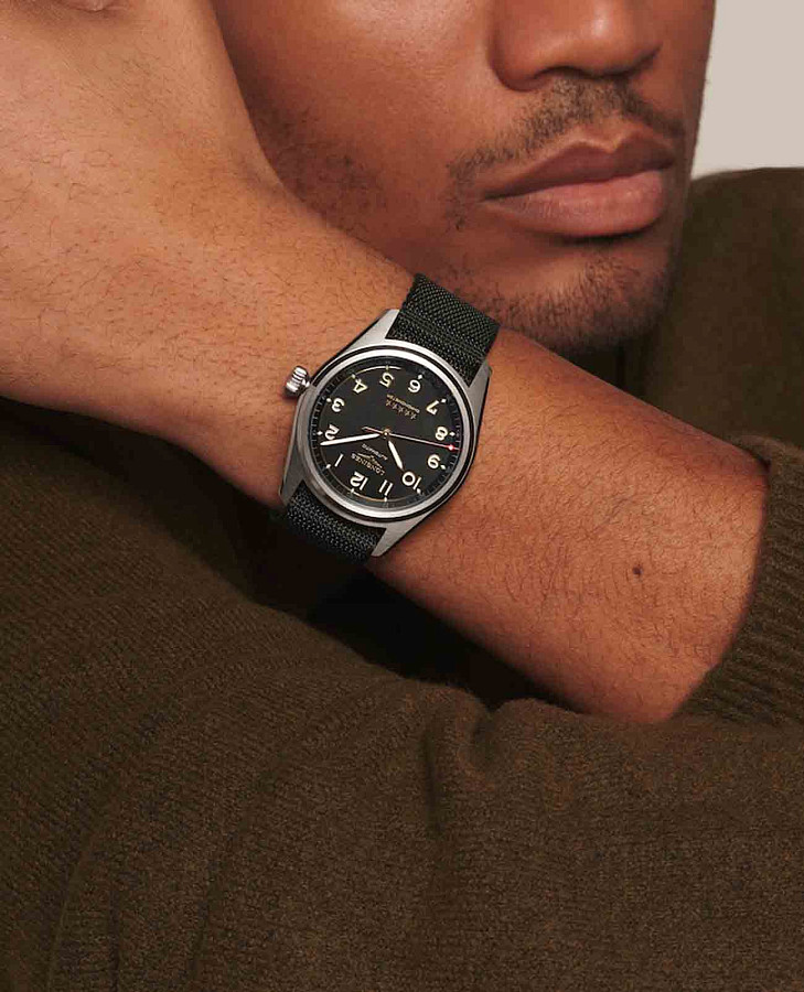 Часы Longines Spirit L3.810.1.53.2 — тканевый, мужские