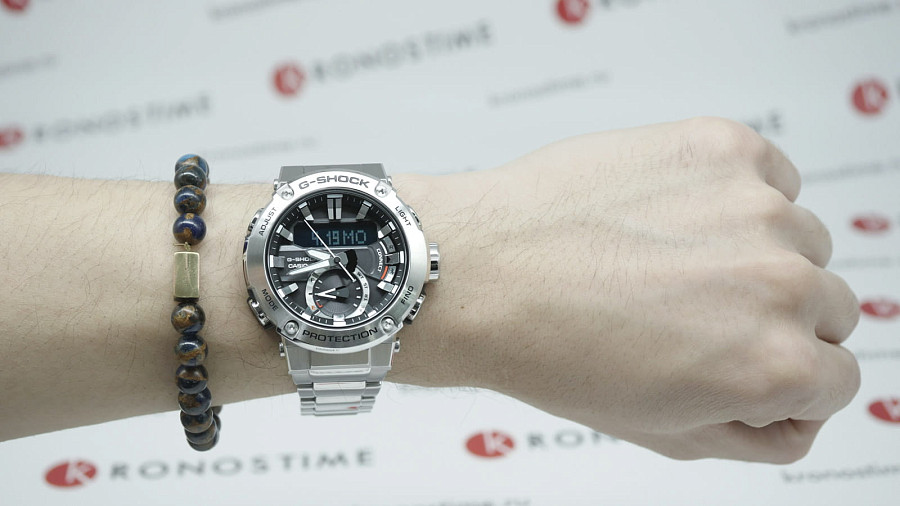 Часы Casio G-Shock GST-B200D-1A — серебристый, электронные