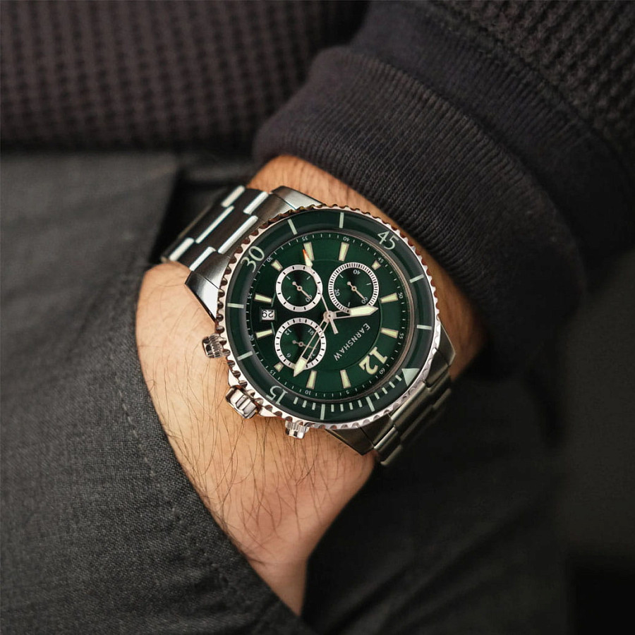 Часы Earnshaw Duncan ES-8132-33 — кварцевые, сталь металл