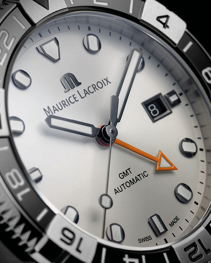 Часы Maurice Lacroix Aikon Venturer GMT AI6158-SS001-130-2 — механические, металл сталь