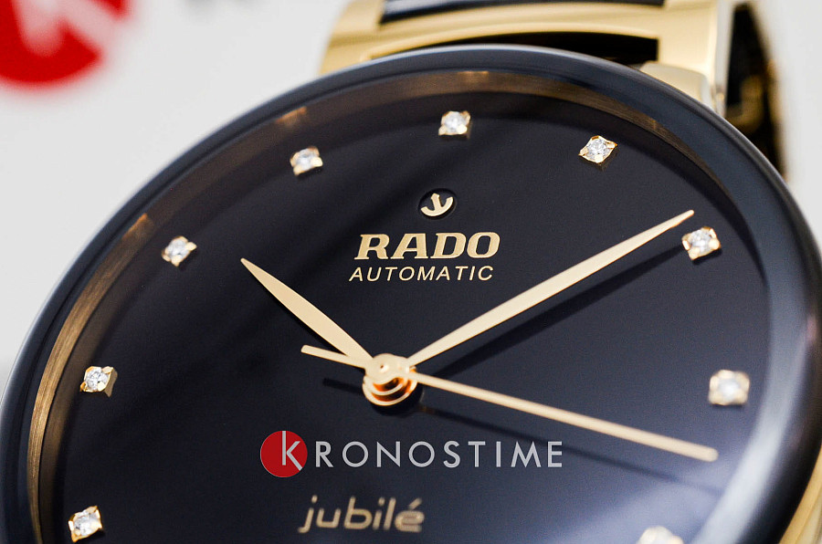 Часы Rado Centrix Automatic Diamonds R30008742 — мужские, высокотехнологичная керамика + нержавеющая сталь с pvd покрытием