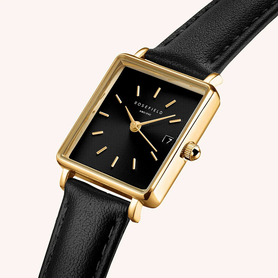 Часы Rosefield Boxy XS QBBLG-Q53 — кварцевые, сталь металл