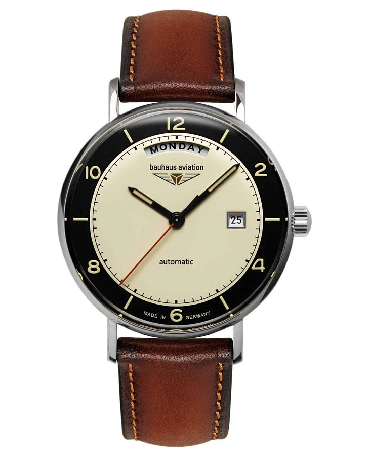 Часы Bauhaus Aviation 24622 — мужские, бежевый
