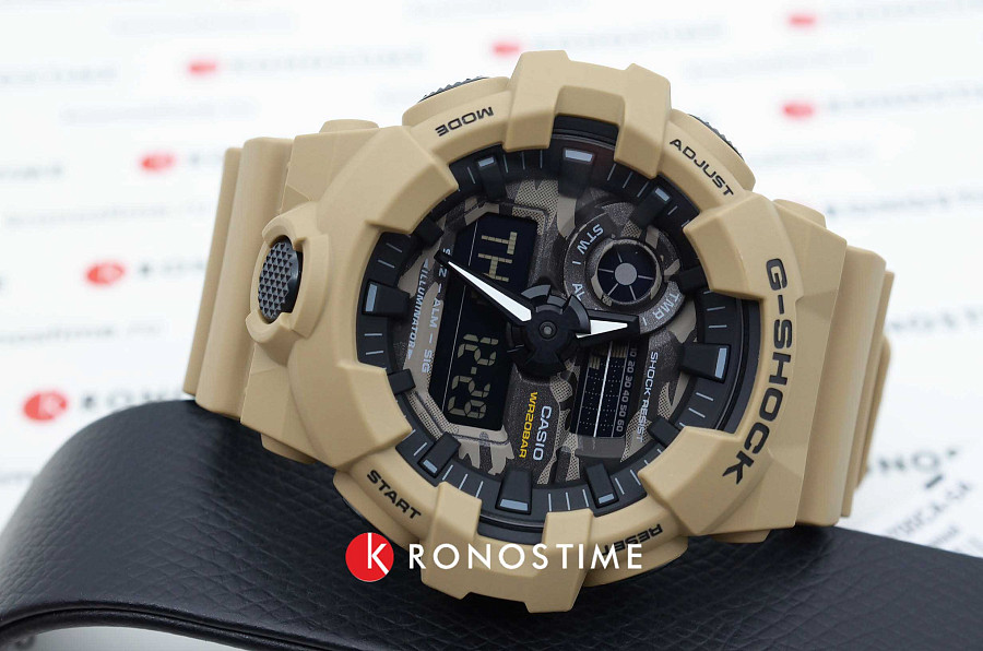 Часы Casio G-Shock GA-700CA-5A — пластик, мужские