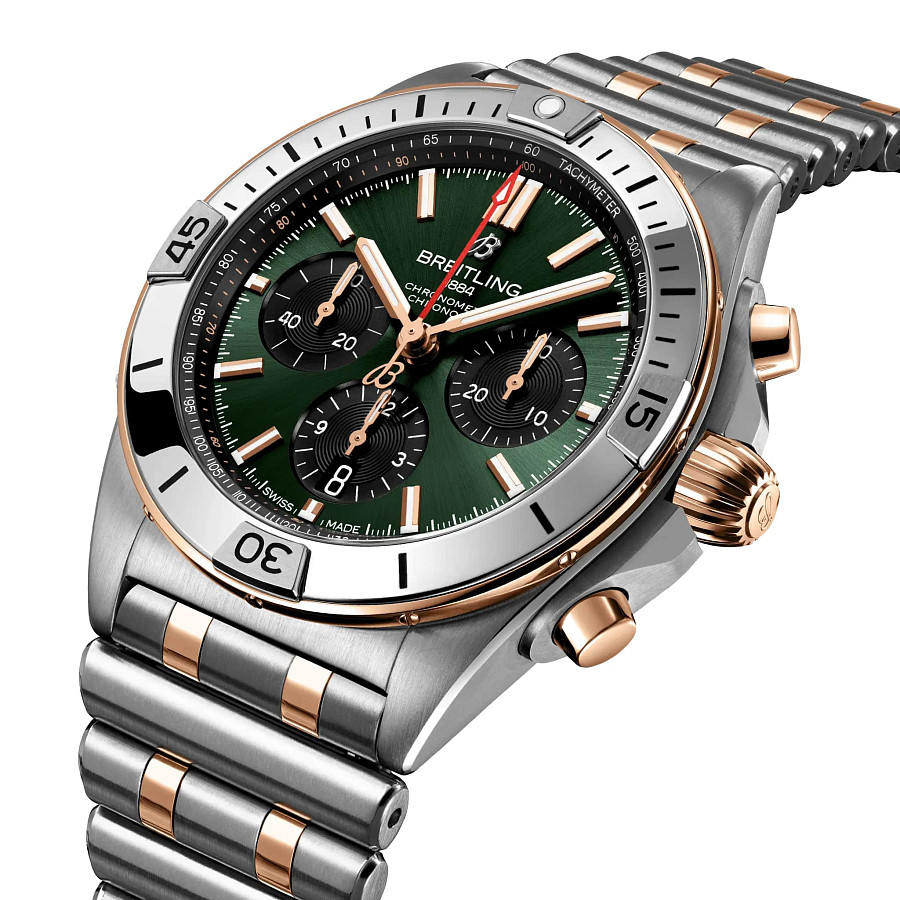 Часы Breitling Chronomat B01 42 UB0134131L1U1 — механические, сталь золото