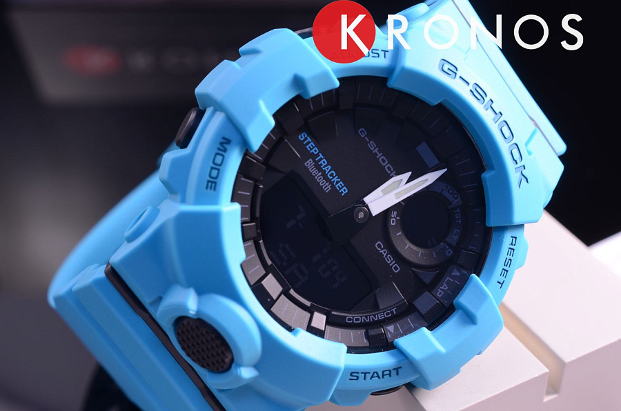 Часы Casio G-Shock GBA-800-2A2 — пластик, Япония