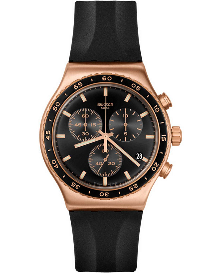 Часы Swatch I New Chrono YVG410 — мужские, черный