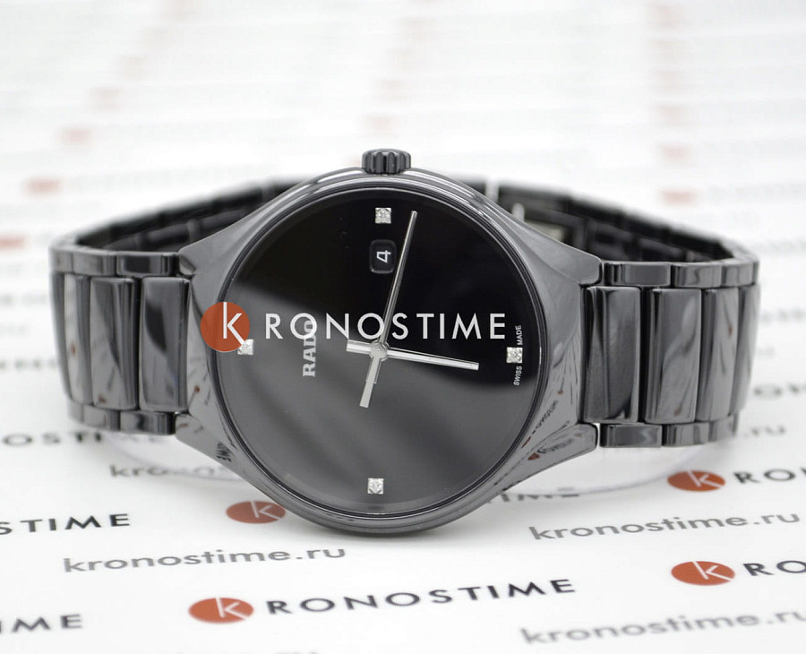Часы Rado True Diamonds R27238722 — мужские, титан + кермика