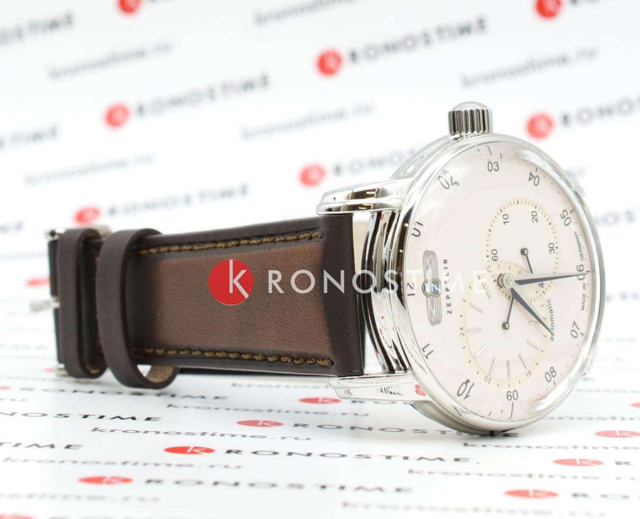 Часы Zeppelin New Capitain`s Line 86625 — мужские, кожаный