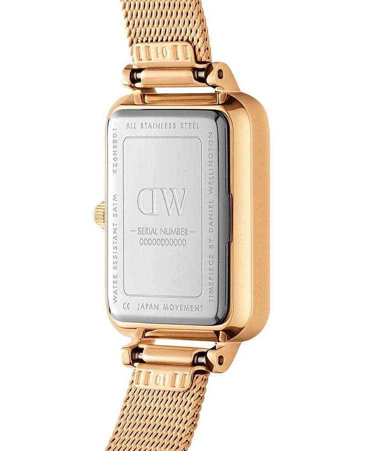 Часы Daniel Wellington Quadro DW00100557 — сталь c pvd покрытием, женские