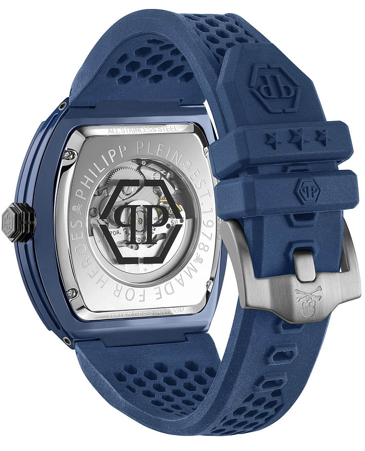 Часы Philipp Plein The Skeleton Ecoceramic PWVBA0323 — силикон, мужские