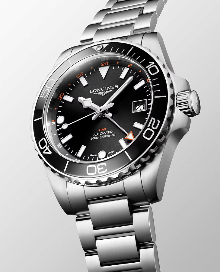 Часы Longines HydroConquest L3.790.4.56.6 — нержавеющая сталь, мужские