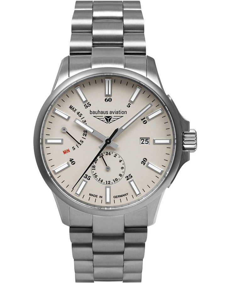 Часы Bauhaus Aviation 2860M5 — мужские, бежевый