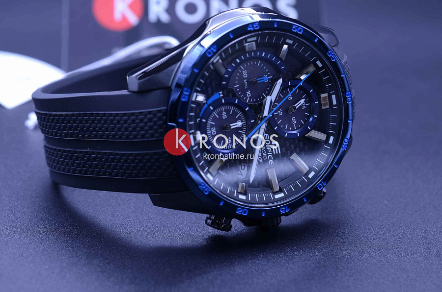 Часы Casio Edifice EQS-900PB-1B — кварцевые, металл сталь